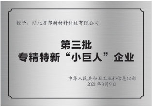 國家級專精特新“小巨人”認定